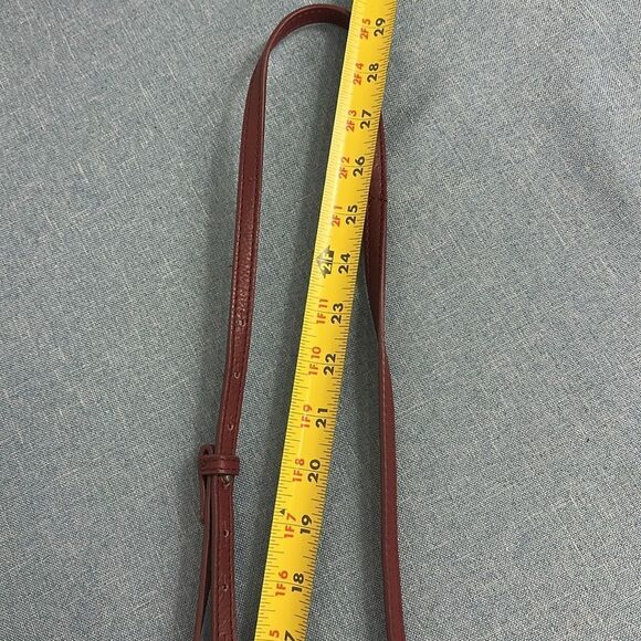 J. Jill Burgundy Leather Adjustable Strap Crossbody Bag - Picture 10 of 10